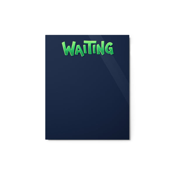 Kanban Board (Metal Print) [3/4]: Waiting — ADHD-friendly Kanban board by Dani Donovan, front view