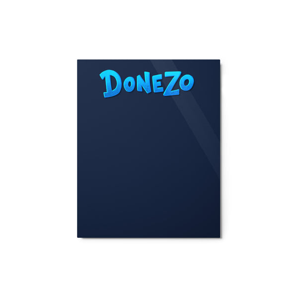 Kanban Board (Metal Print) [4/4]: Donezo — ADHD-friendly Kanban board by Dani Donovan, front view