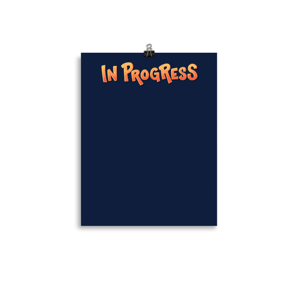 Kanban Board (Paper Poster) [2/4]: In Progress — ADHD-friendly Kanban board by Dani Donovan, front view