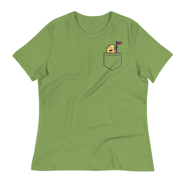 Women's Relaxed T-Shirt (The Thing: Pocket) — t-shirt front view, Anti-Planner design by Dani Donovan