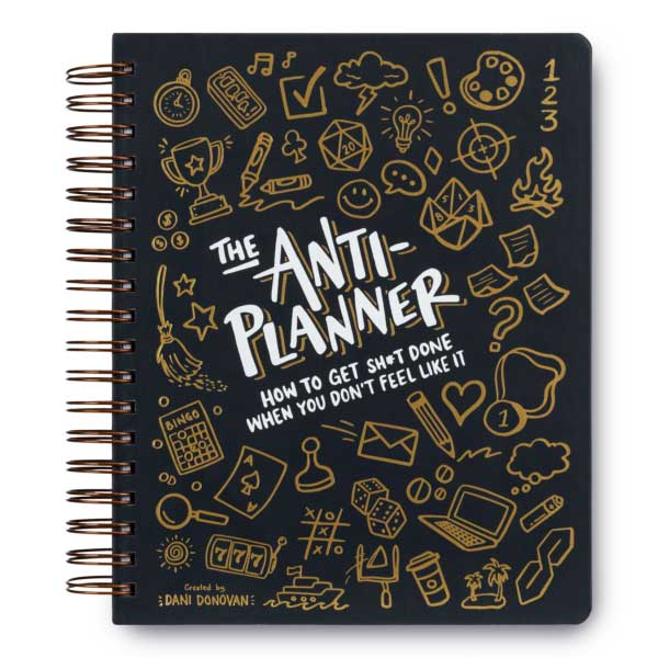 The Anti-Planner book front cover — 300-page ADHD activity book by Dani Donovan