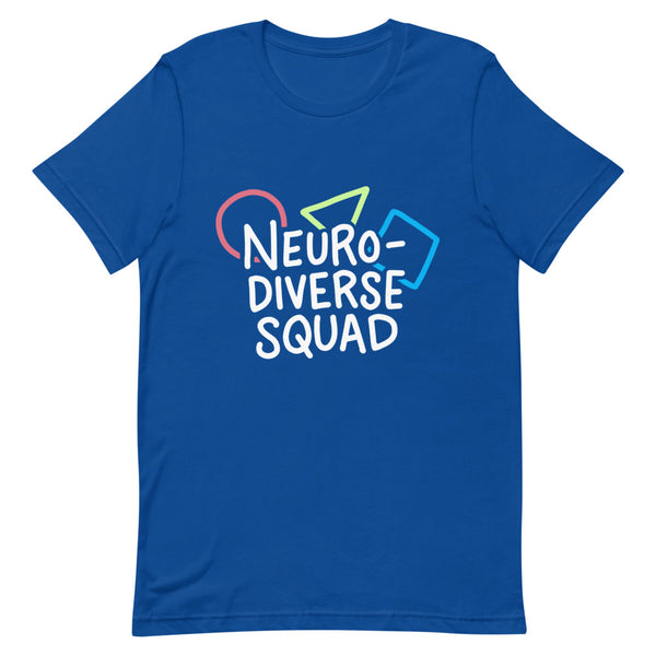 Neurodiverse Squad T-Shirt (Unisex) — t-shirt front view, Anti-Planner design by Dani Donovan